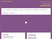 Tablet Screenshot of orthodonticsbushwick.com